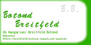 botond breitfeld business card